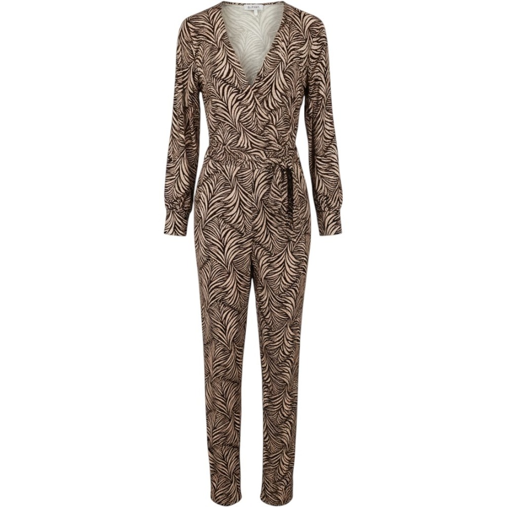 Nikki Poulos Wide Leg Jumpsuit 3X Animal Print Knit Long Sleeve Stretch Boho